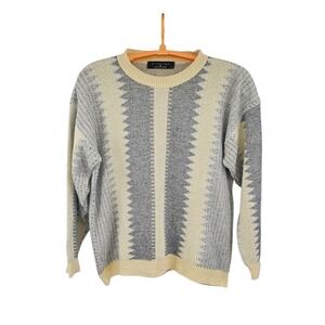 Vintage Protege Collection Sweater Large Knit Coogi Style‎ Made USA 90s